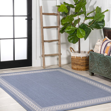 Lucia Classic Diamond Border Indoor/outdoor Area Rug
